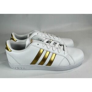 Adidas‎ Youth Baseline-K Size 7 Sneaker Shoes Gold White